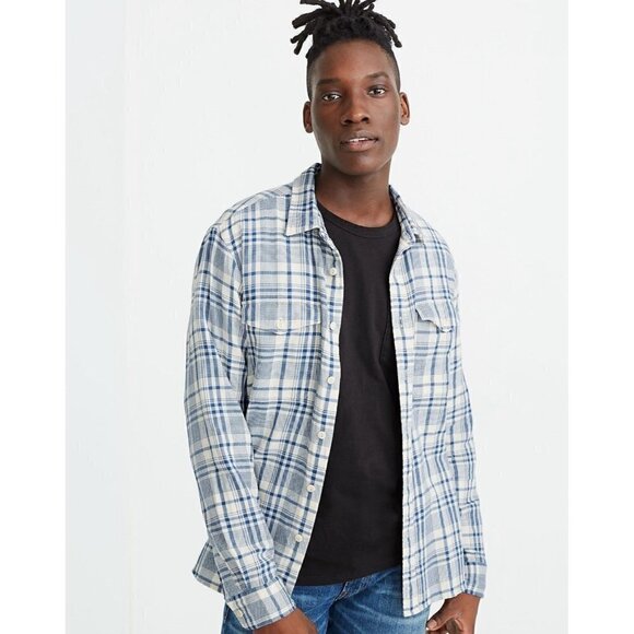 Madewell Double Weave Perfect Shirt in Bridgeton Plaid - Picture 4 of 8